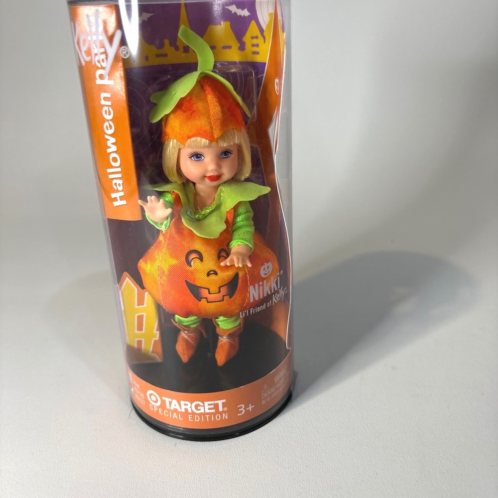 Mattel Barbie Kelly Halloween Party Nikki Pumpkin Doll Target Special Ed B3127